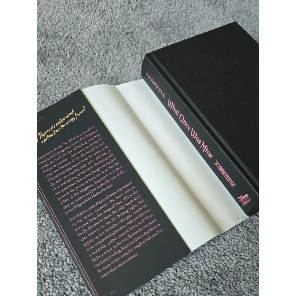 Disney What Once Was Mine Hardcover - Purple and Gold Illustrated Cover